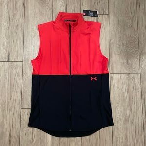 NWT Under Armour Sleeveless Full Zip Windbreaker Jacket Men’s XL